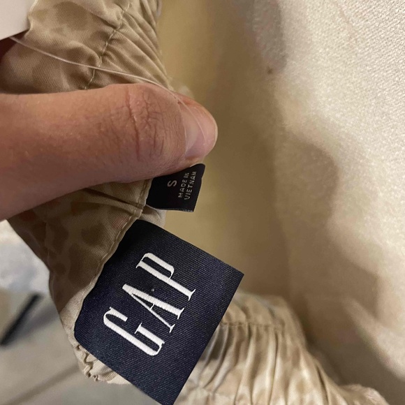 NWT GAP Leopard Print Square Neck Peasant Blouse‎ Size Small - Picture 4 of 4